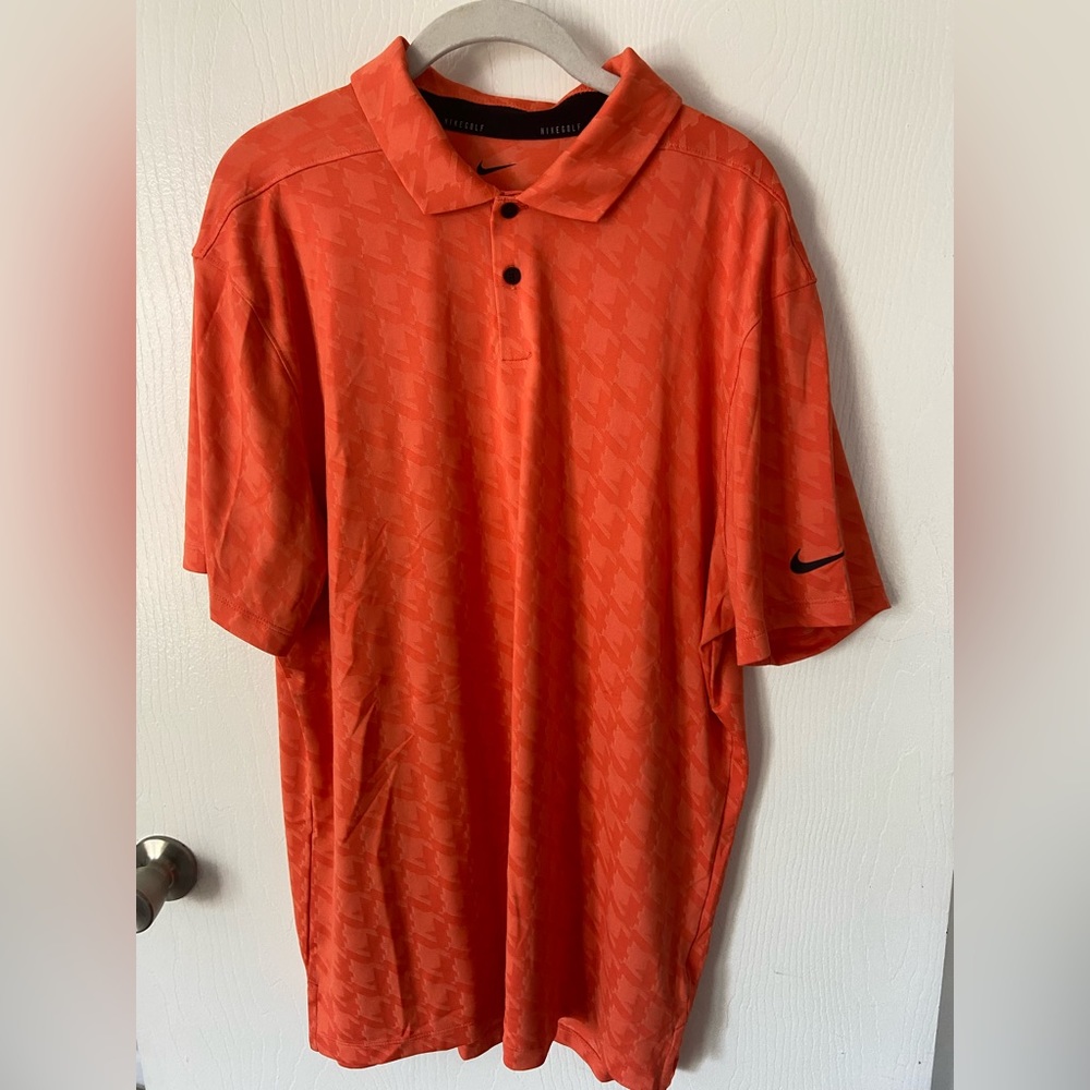 Orange Nike Men’s Golf Polo Large